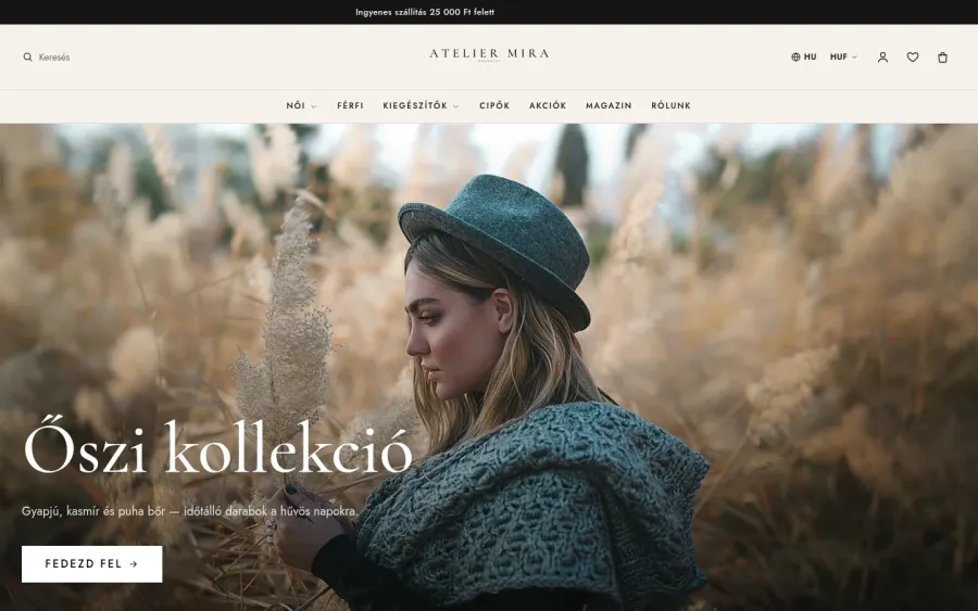 Atelier téma — demó bolt képernyőkép