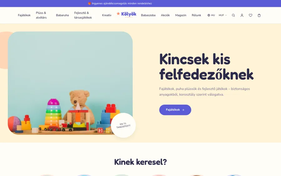 Kölyök téma — demó bolt képernyőkép
