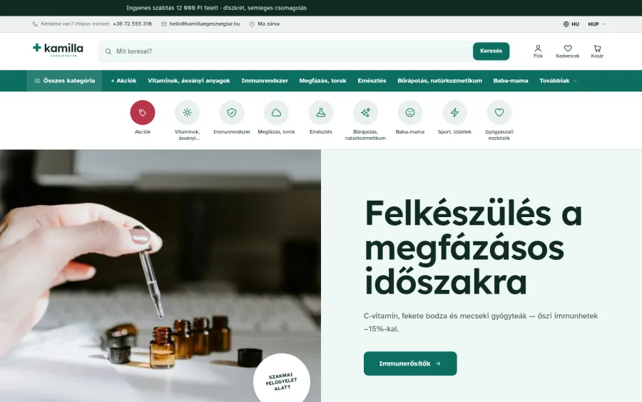 Zsálya téma — demó bolt képernyőkép