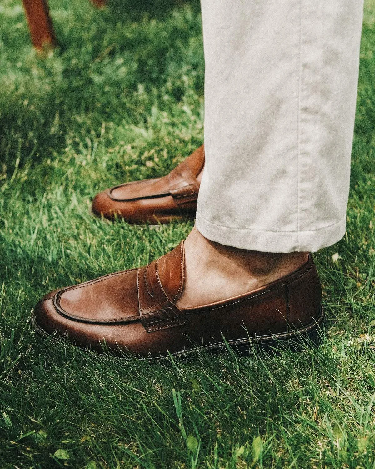 Bőr penny loafer