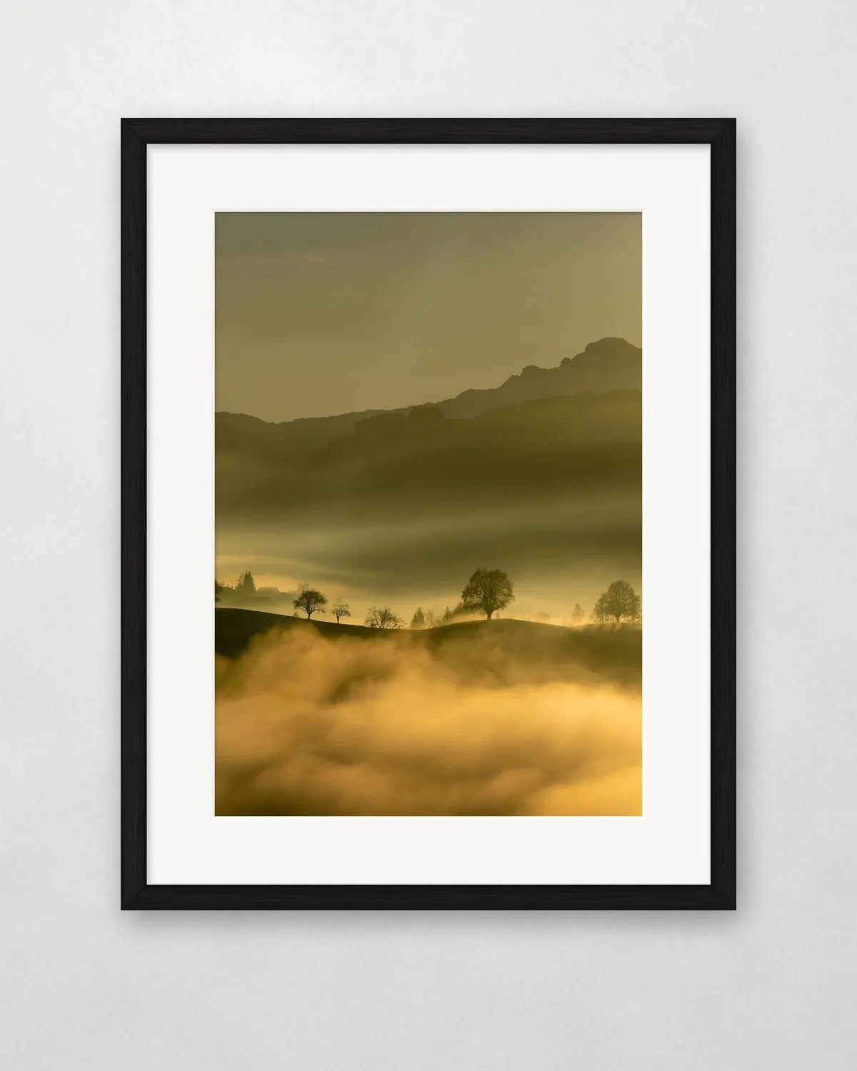 Aranyköd a dombok felett – A4 / Fekete fa