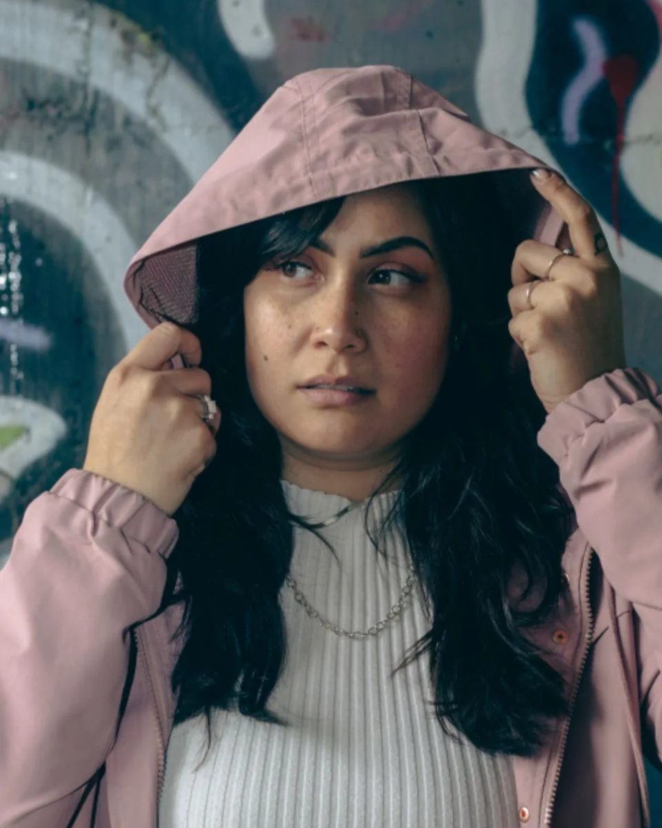 Rózsakert coach jacket — púderrózsaszín