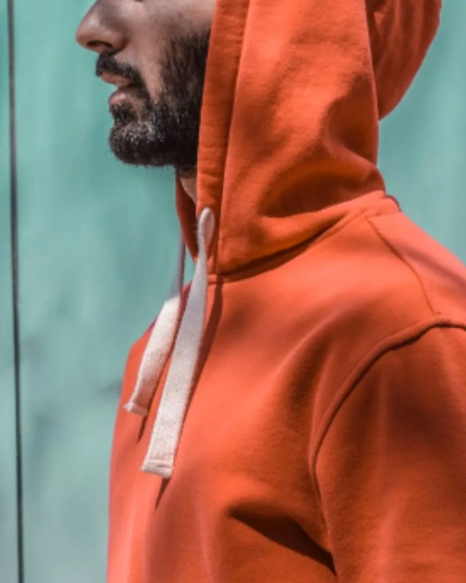 Tégla hoodie — égetett narancs