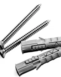 Nylon dübel 8×40 mm, csavarral (100 garnitúra)