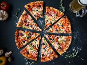Kerti zöldséges pizza