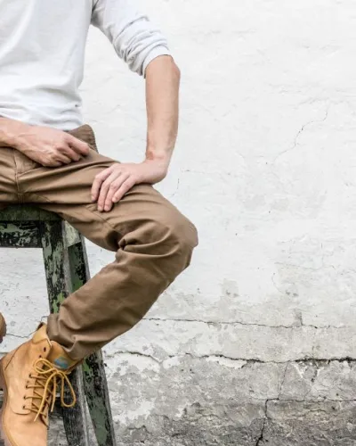 Műhely chino — homokszín workwear