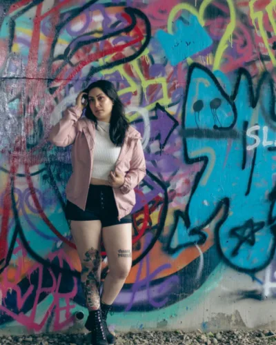 Rózsakert coach jacket — púderrózsaszín
