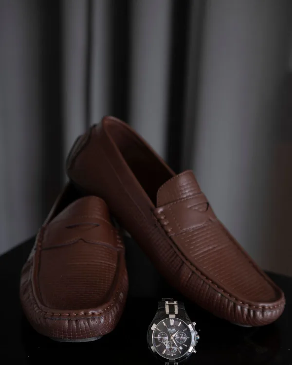 Bőr penny loafer