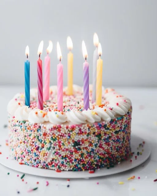 Szivárvány születésnapi torta