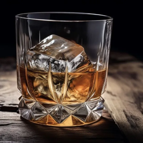 Kristály whiskys pohár szett gránitkövekkel