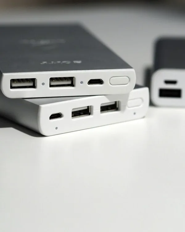 Cellkraft 10 000 mAh alumínium powerbank, 2 × USB-A