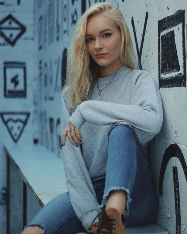 Beton crewneck — szürke melír