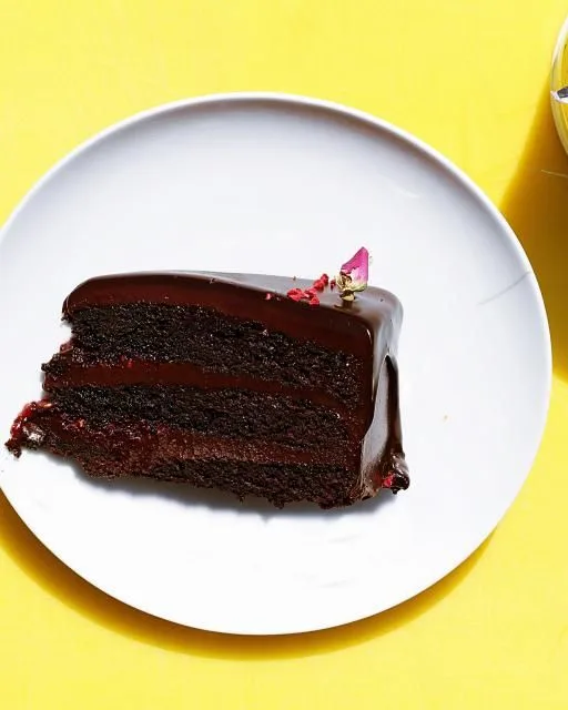 Étcsokoládés ganache torta