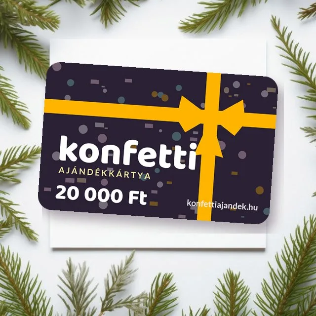 Konfetti ajándékkártya