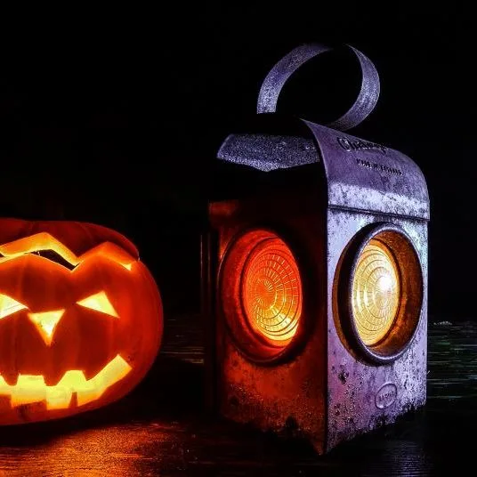 Töklámpás papírlampion LED-mécsessel (2 db)