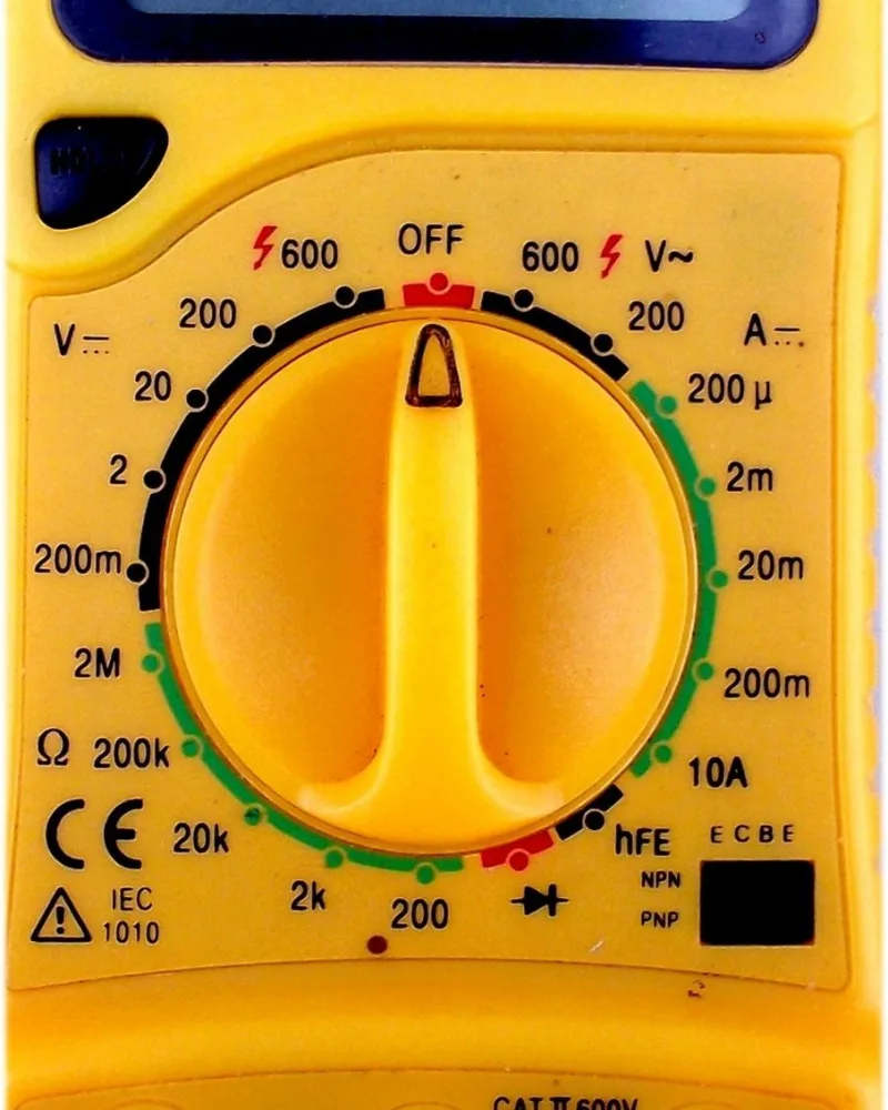 Fázis DM-200 digitális multiméter, CAT III 600 V