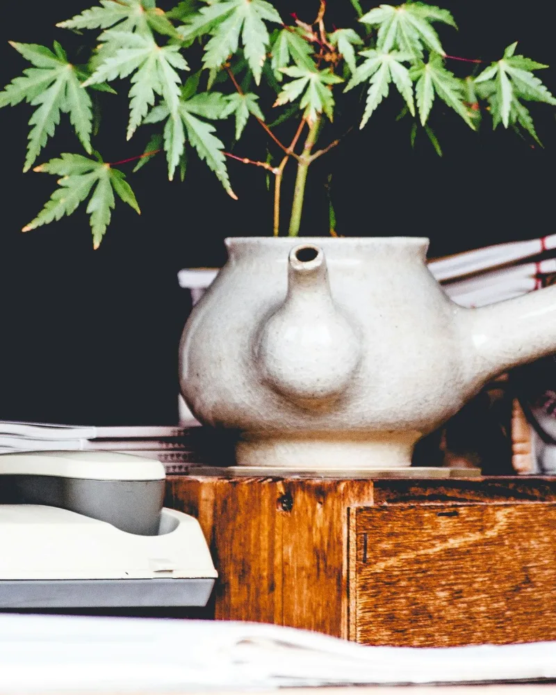 Korong Kyu oldalnyeles kőagyag teáskanna