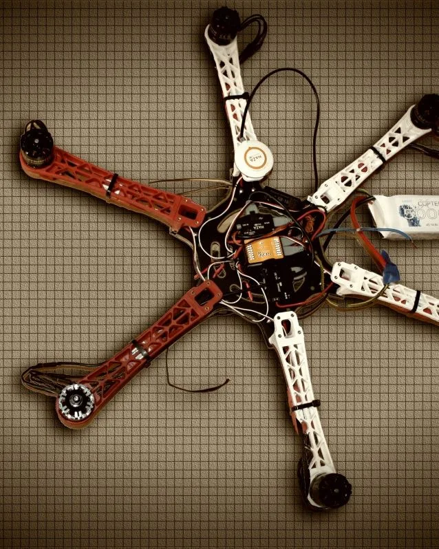 Kinetika H550 hexakopter-váz beépített áramelosztóval