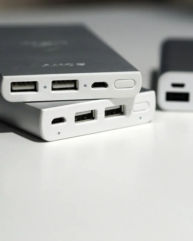 Cellkraft 10 000 mAh alumínium powerbank, 2 × USB-A
