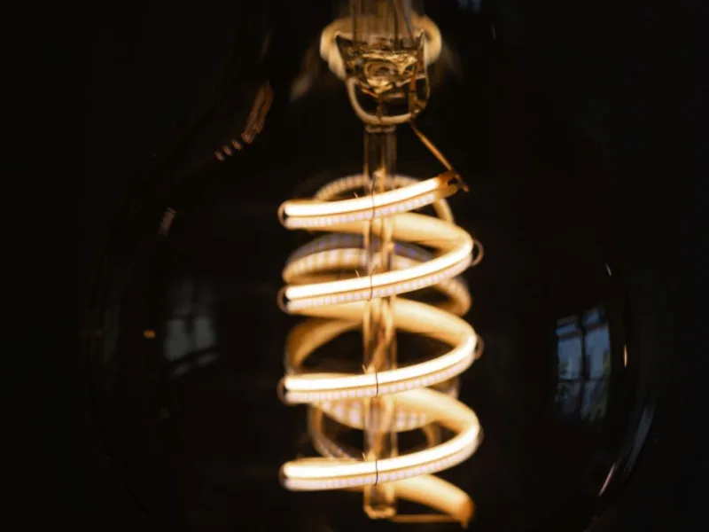 Spirál filament LED gömbizzó G125, 2 db