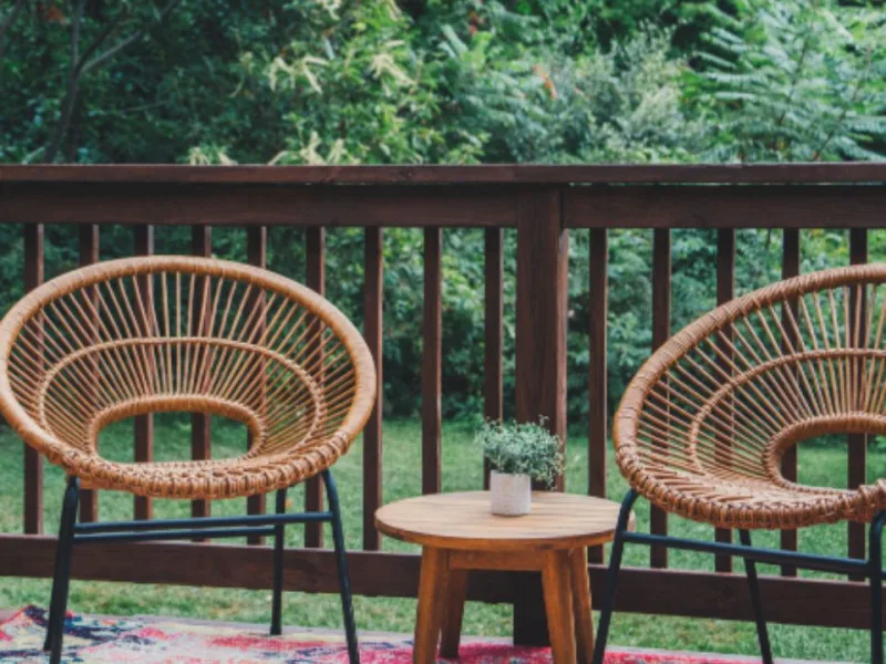 Bali rattan bisztrószett (2 fotel + asztal)