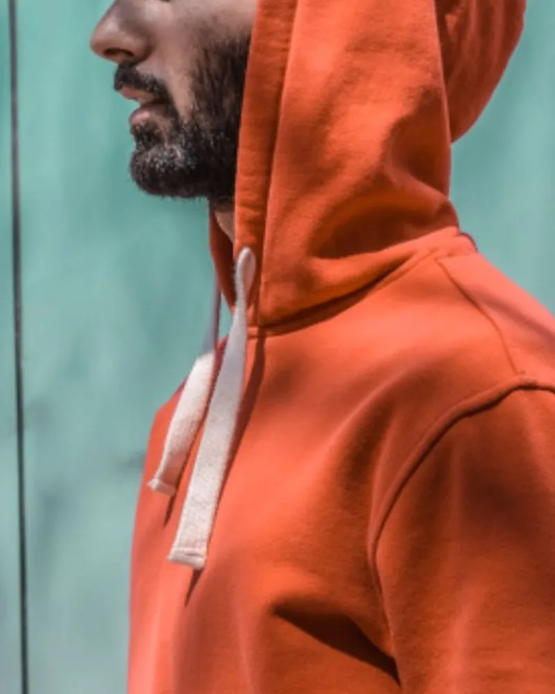 Tégla hoodie — égetett narancs